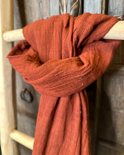 Katoenen Sjaal Terracotta