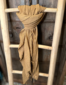 Cotton Scarf Light Brown