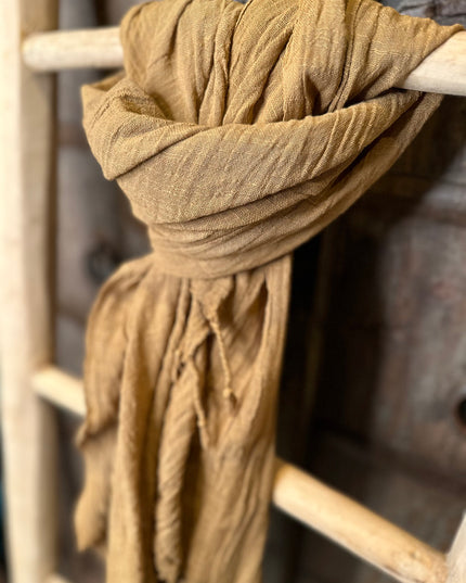 Cotton Scarf Light Brown