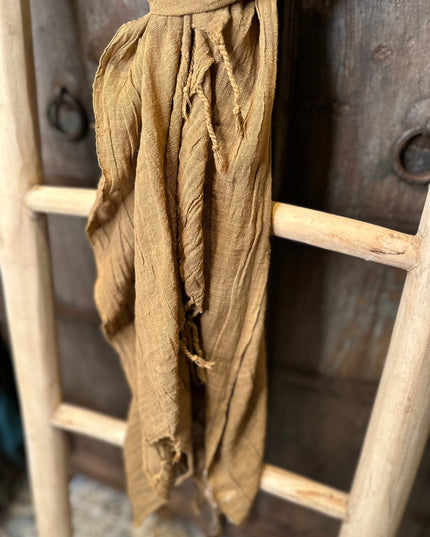 Cotton Scarf Light Brown