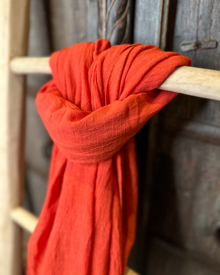 Katoenen Sjaal Rood