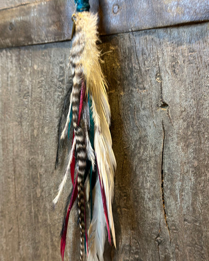 Echte veren oorhanger 20