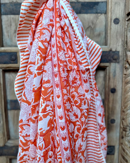 Freya Blockprint Sjaal