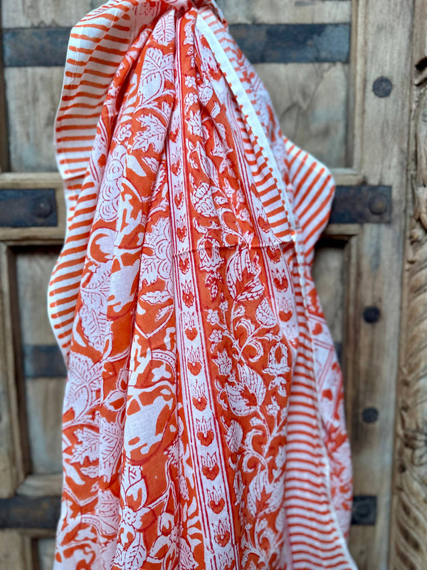 Freya Blockprint Sjaal