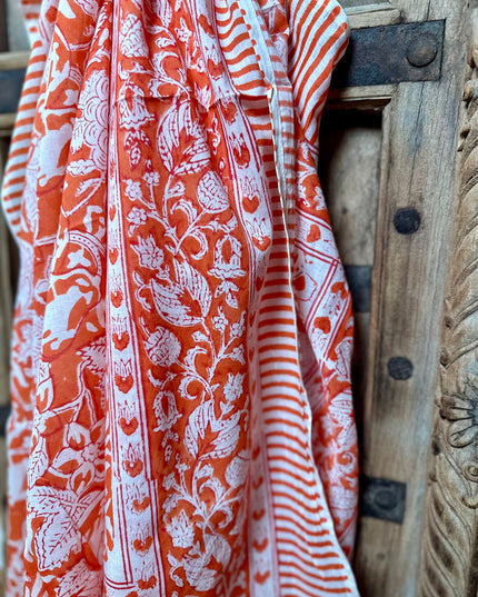 Freya Blockprint Sjaal
