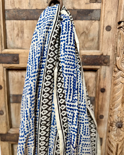 Freya Blockprint Sjaal