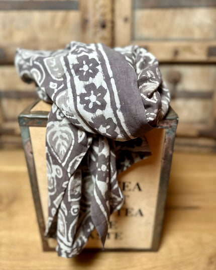 Freya Blockprint Sjaal