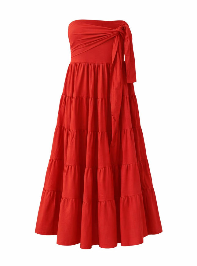 Echter Zigeunerrock leuchtend rot