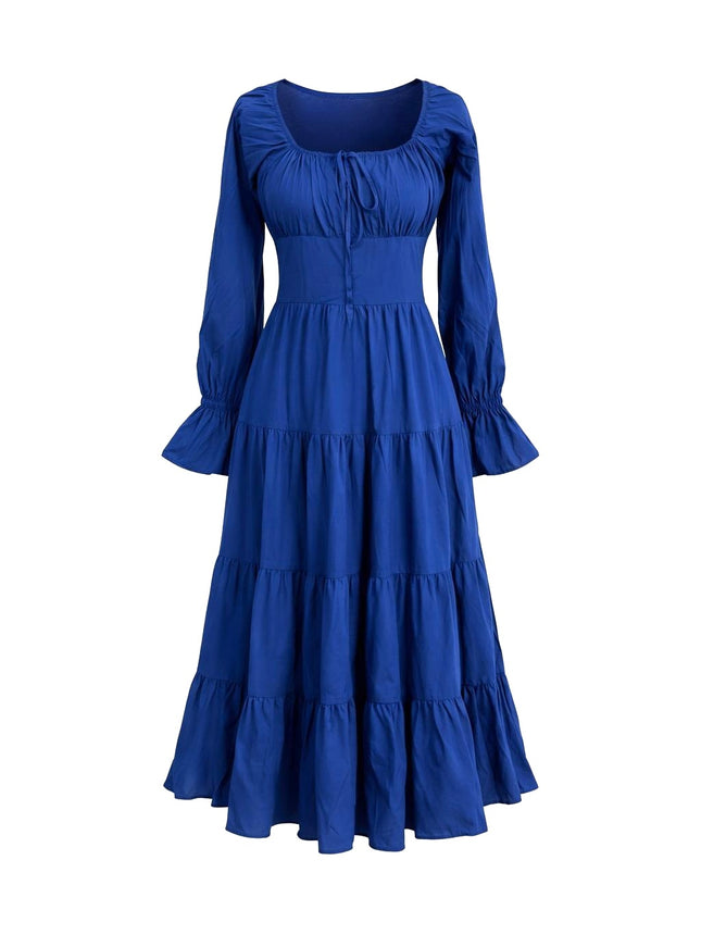 Vaiana Lange Jurk Koren Blauw