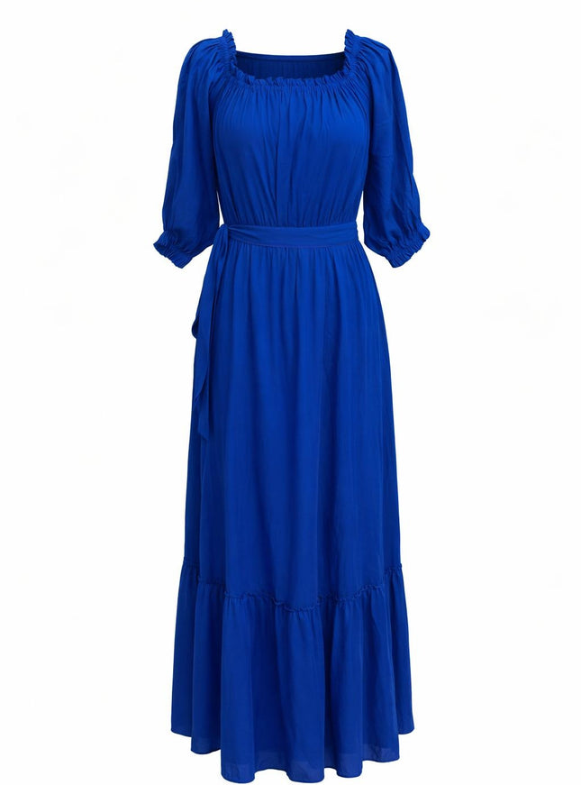Luna Dress Korenblauw