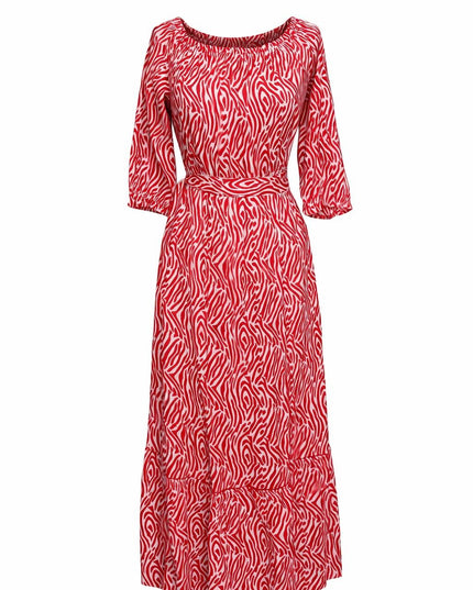 Luna Dress Rood / Wit