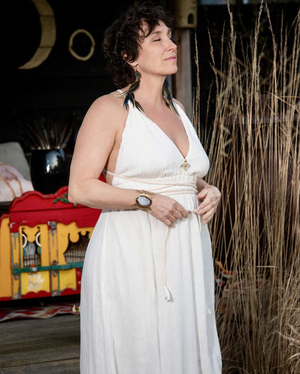 Inanna Festival jurk Off White