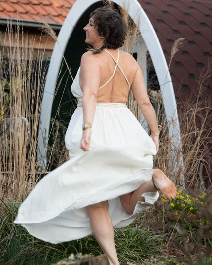 Inanna Festival jurk Off White