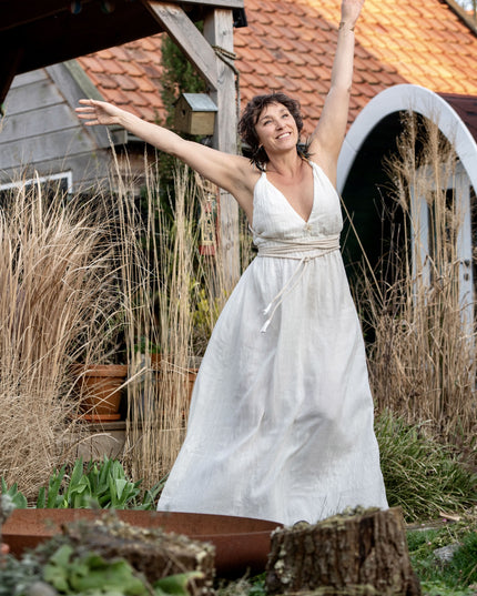 Inanna Festival jurk Off White