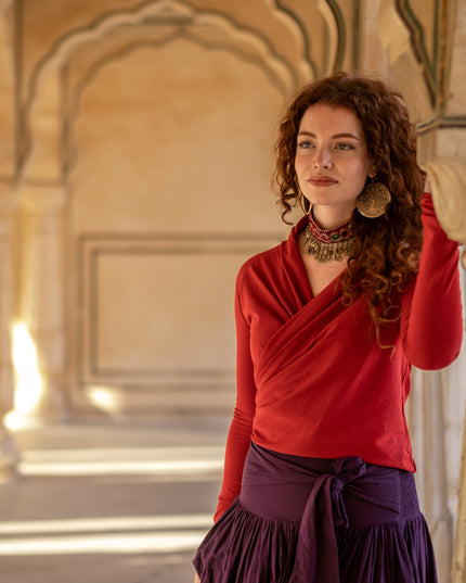 Iris Top Rood