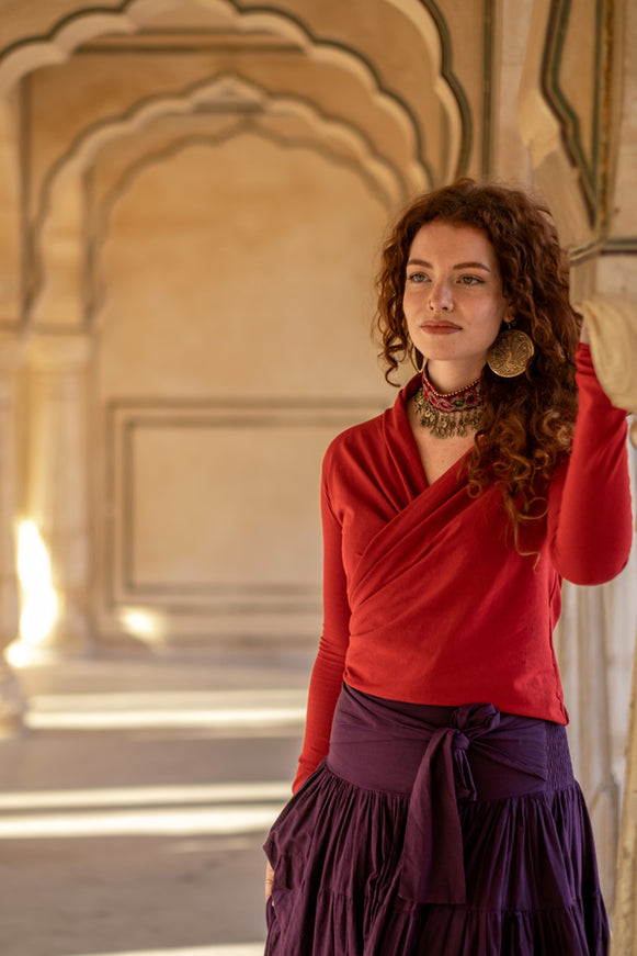 Iris Top Rood