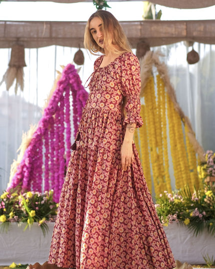 Vaiana Zomerjurk Print Rood