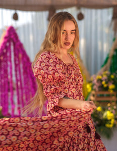 Vaiana Zomerjurk Print Rood