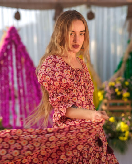 Vaiana Zomerjurk Print Rood