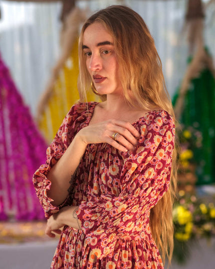 Vaiana Zomerjurk Print Rood