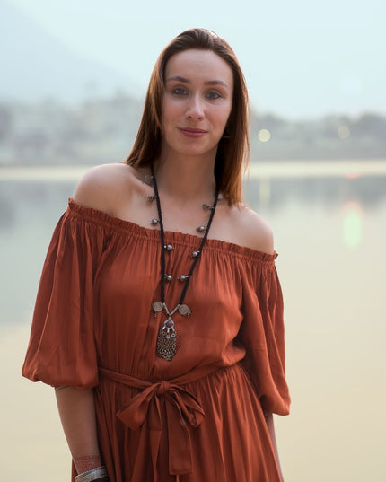 Luna Dress Warm Oranje