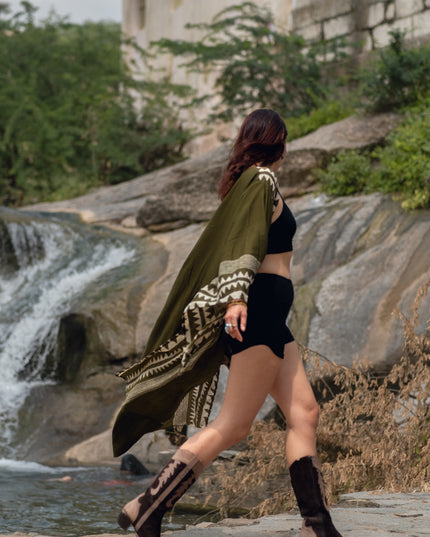 Kimono Jurk Zahara Groen