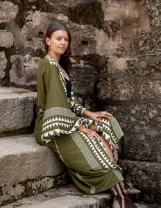 Kimono Jurk Zahara Groen