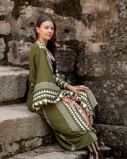 Kimono Jurk Zahara Groen