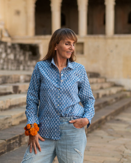 Blockprint Blouse (limited Edition)