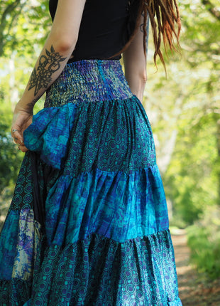 Luna Long skirt Marroonrood