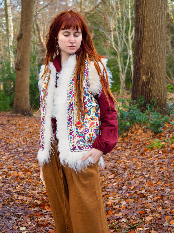 Vintage Hippie Bodywarmer/ Gilet