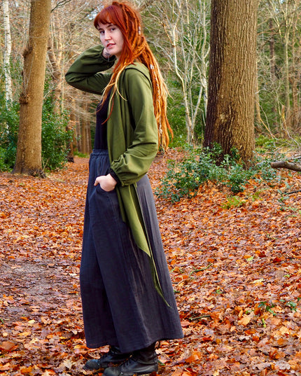 Hooded Vest Sweater Groen