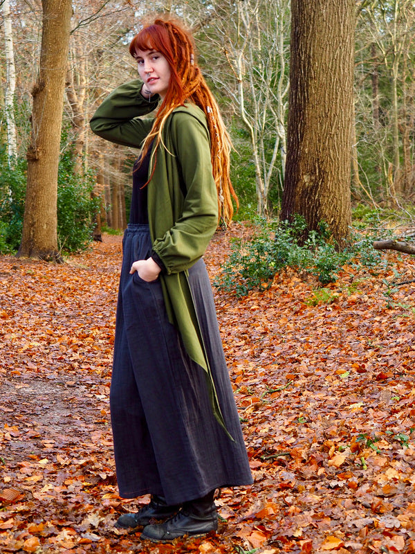 Hooded Vest Sweater Groen