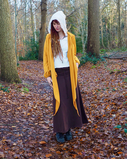 Hooded Vest Sweater Oker