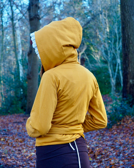 Hooded Vest Sweater Oker