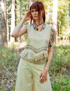 Celestial Nomad Top Gebroken wit