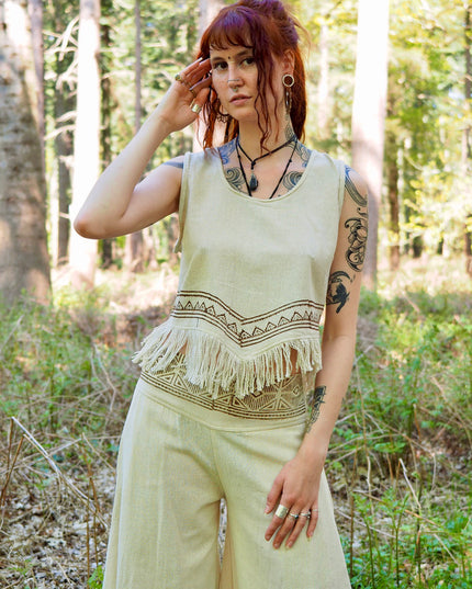 Celestial Nomad Top Gebroken wit