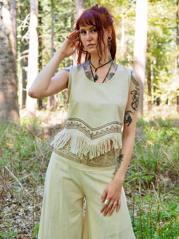 Celestial Nomad Top Gebroken wit