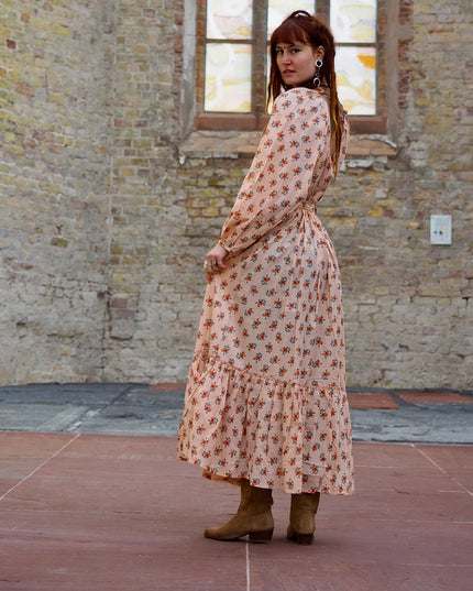 Devi Dress Zalm Flower