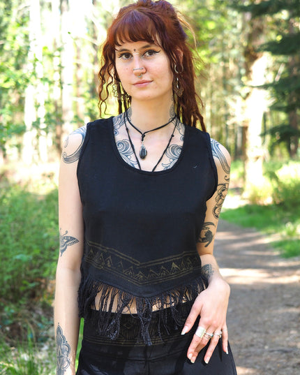 Celestial Nomad Top Zwart