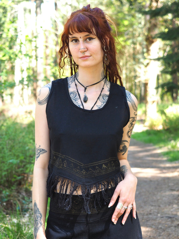 Celestial Nomad Top Zwart