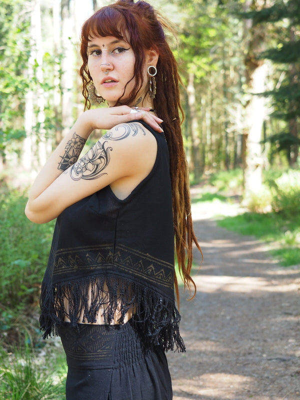 Celestial Nomad Top Zwart