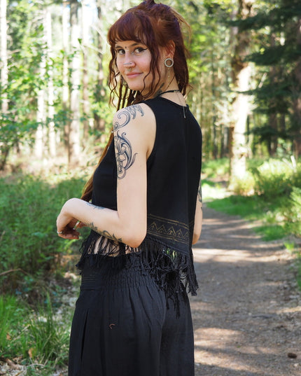 Celestial Nomad Top Zwart