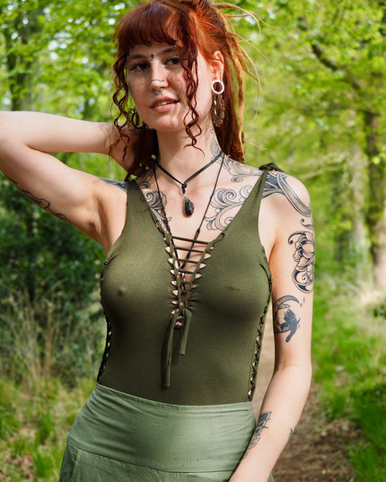 Bodystocking groen