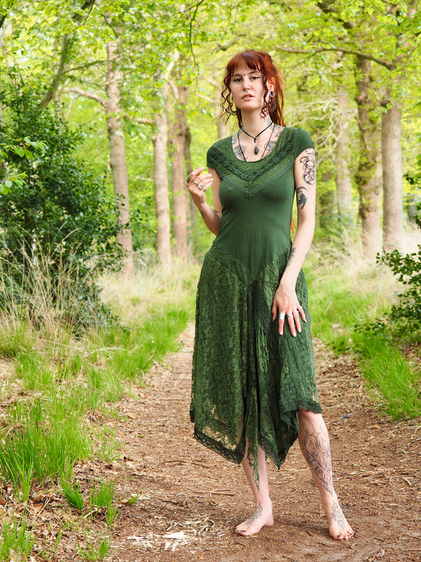 Ysolde jurk Groen