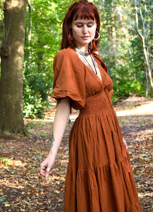 Tara Jurk Lang Warm oranje