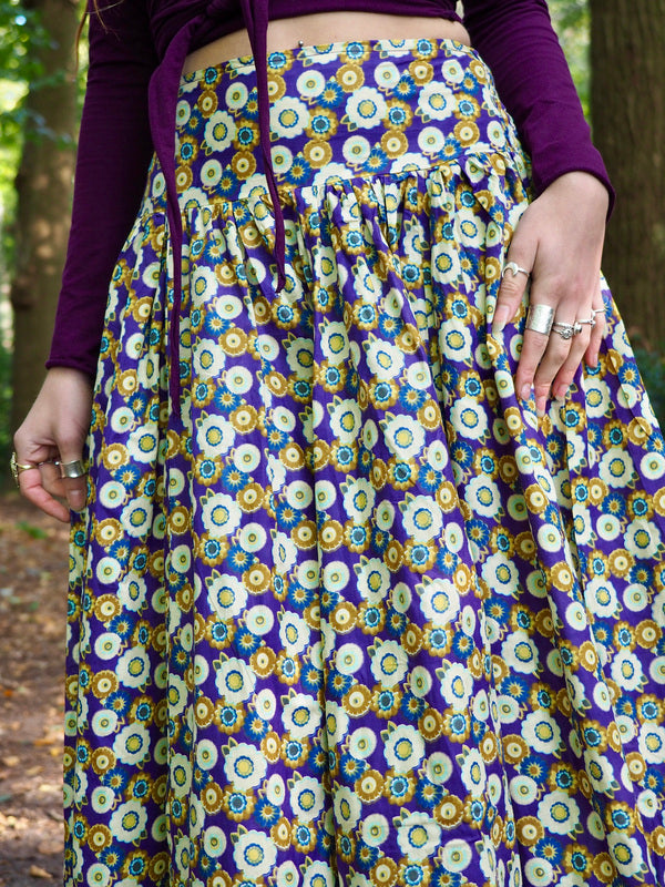 The Graces rok Print paars