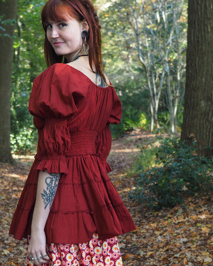Boho Blouse Warm Rood
