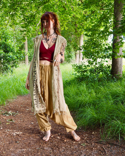 Soul wrap kimono Licht bruin