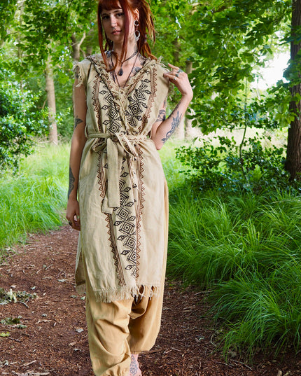 Soul wrap kimono Licht bruin